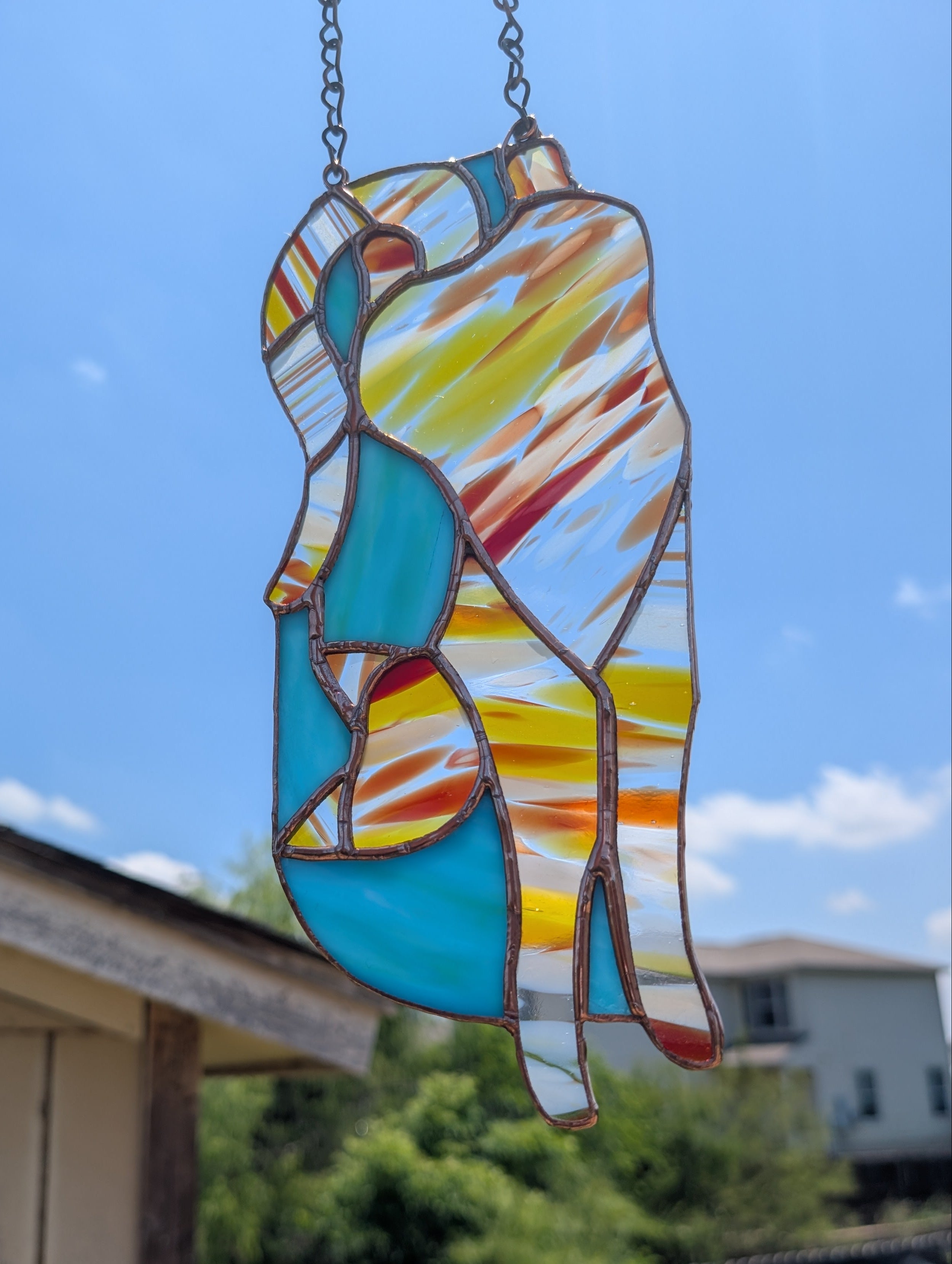 Striped Cat Suncatcher