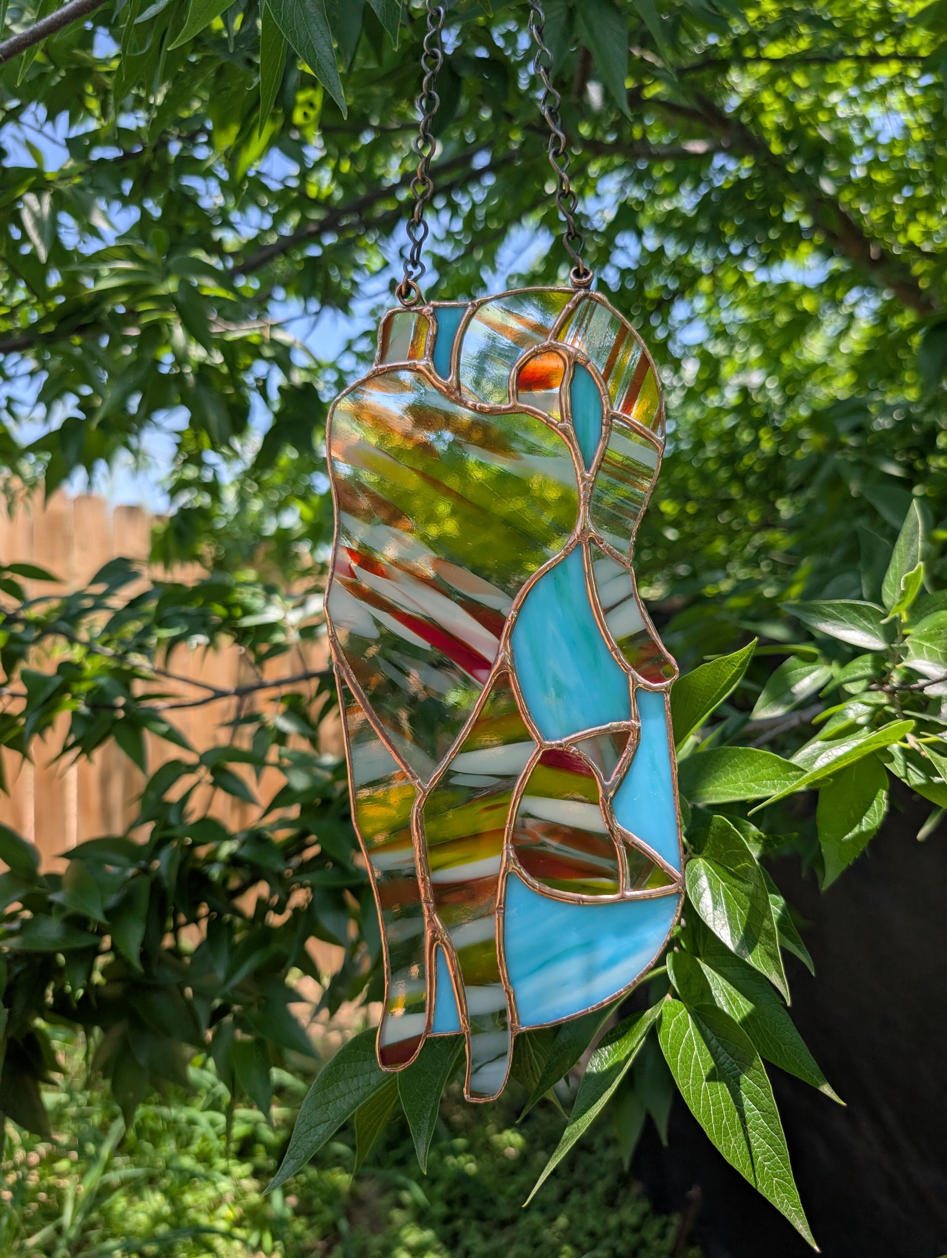 Striped Cat Suncatcher