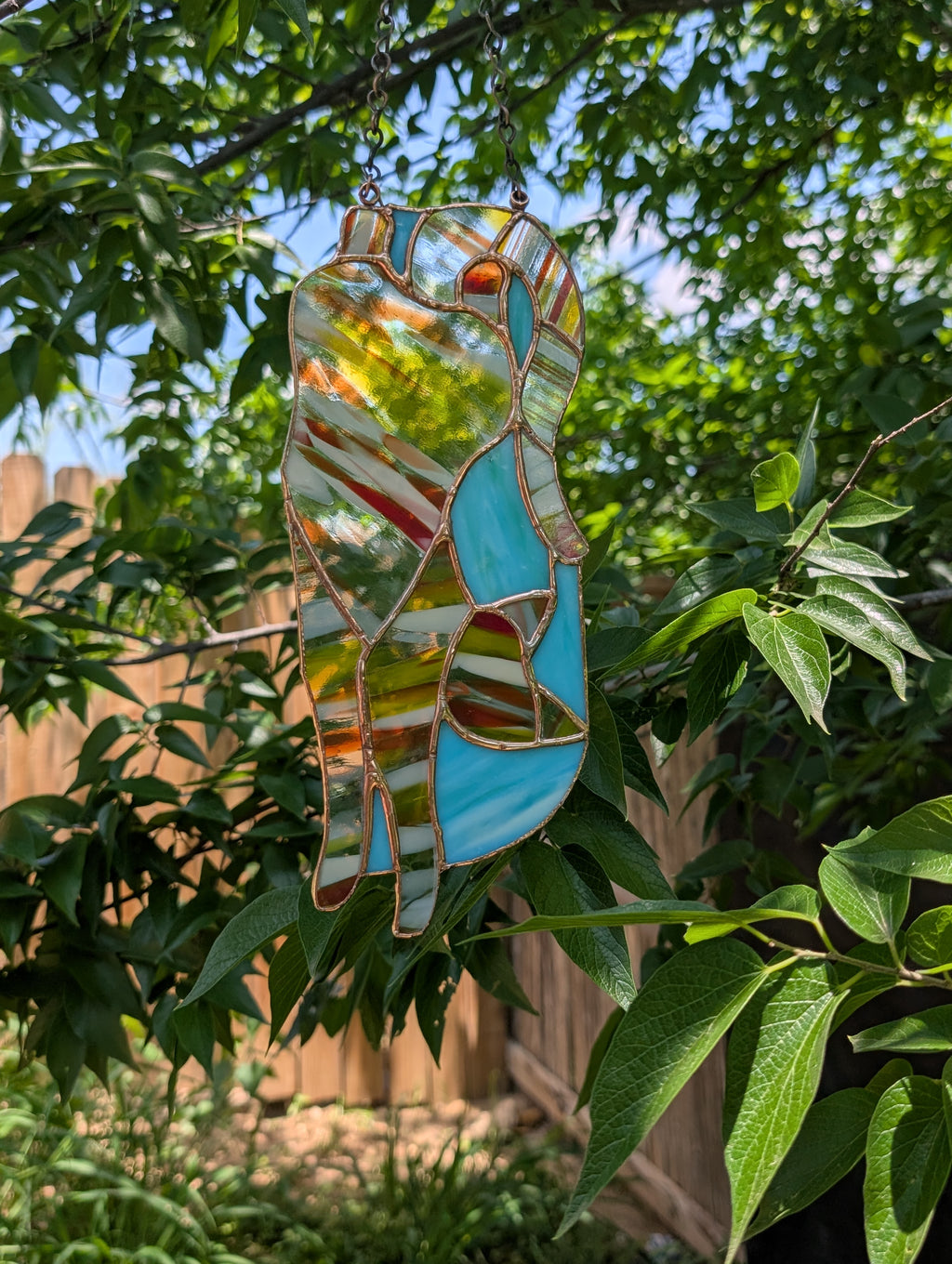 Striped Cat Suncatcher