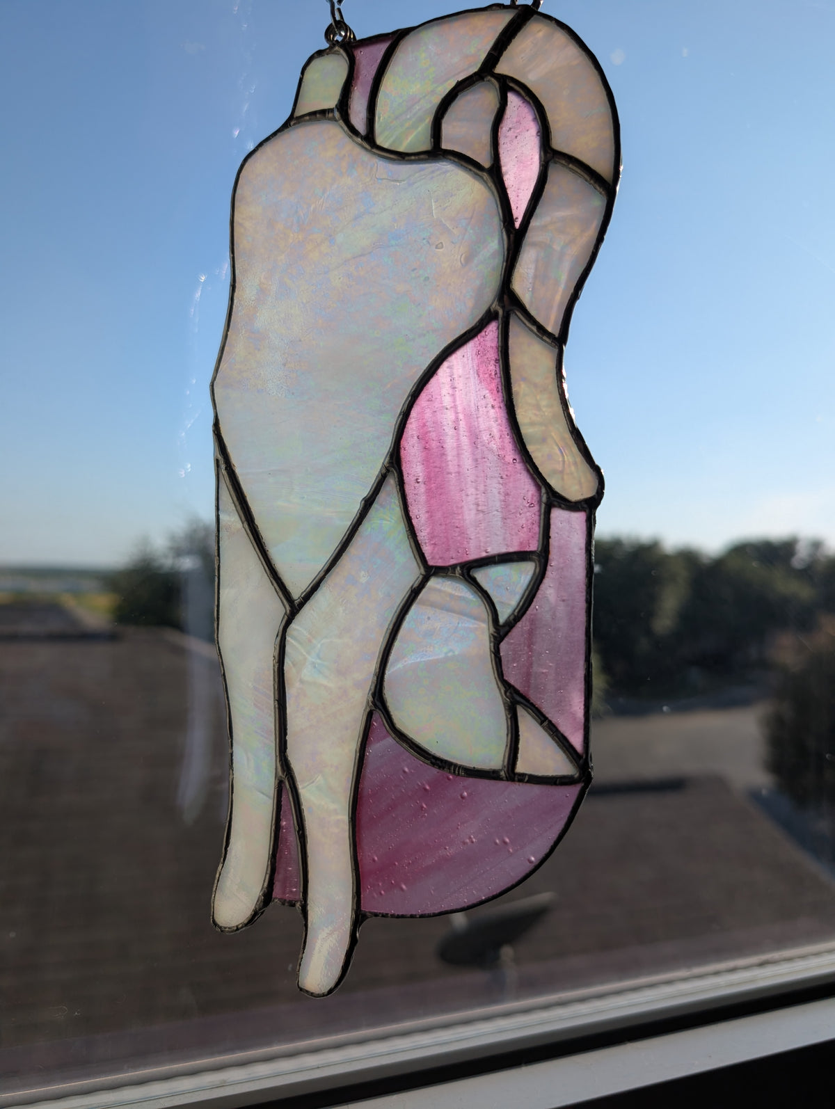 Iridescent Cat Suncatcher