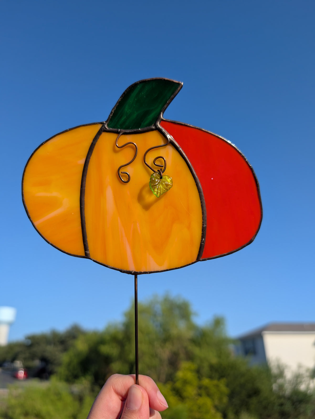 Pumpkin Garden Stake