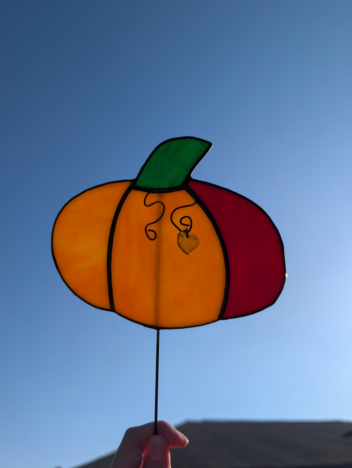 Pumpkin Garden Stake