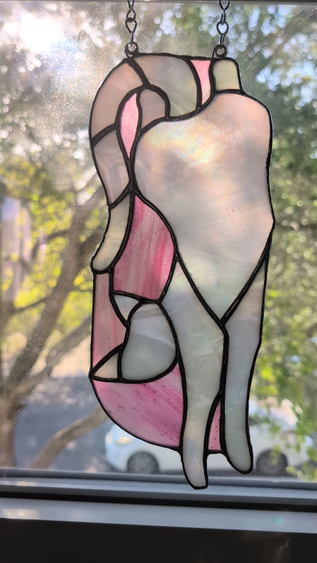 Iridescent Cat Suncatcher